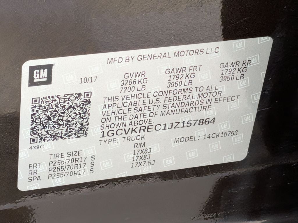 2018 Chevrolet Silverado LT LT1