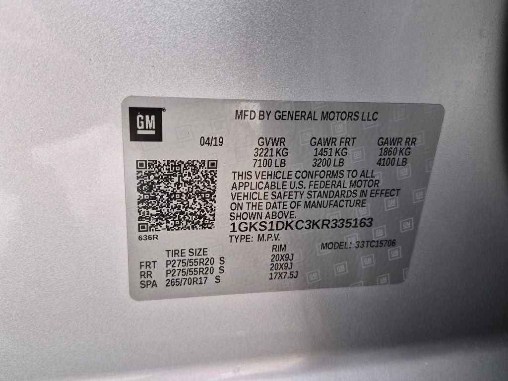 2019 GMC Yukon SLT Standard Edition