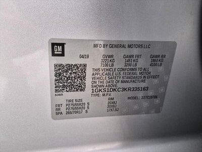 2019 GMC Yukon SLT Standard Edition