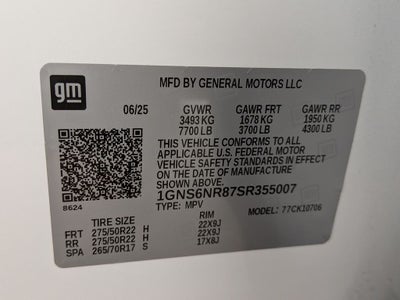 2025 Chevrolet Tahoe LT DURAMAX 3.0L TURBO-DIESEL