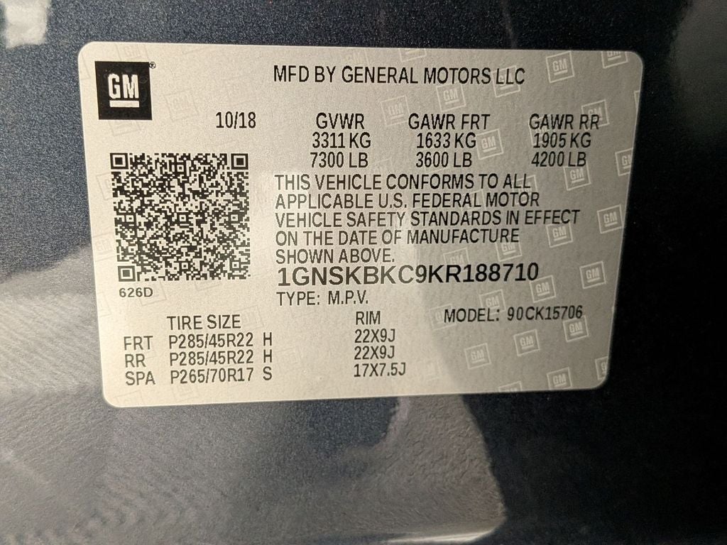 2019 Chevrolet Tahoe LT