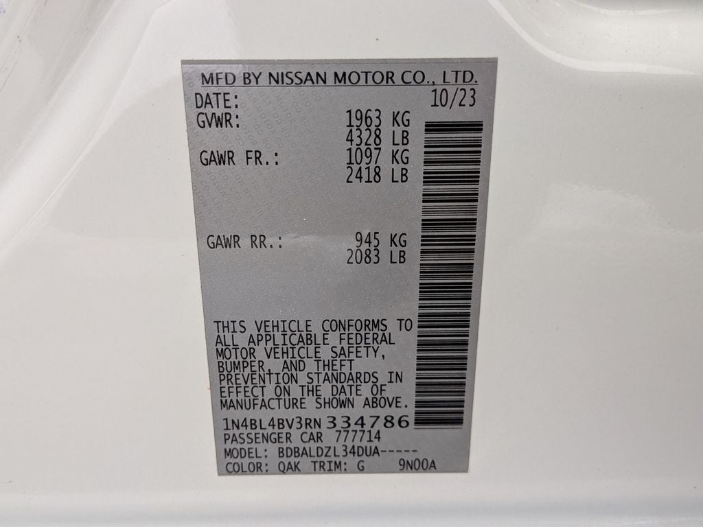 2024 Nissan Altima 2.5 S