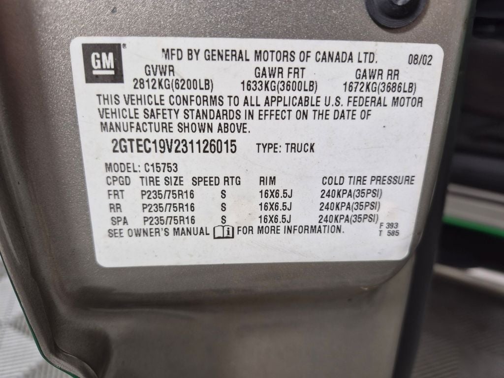 2003 GMC Sierra SLE