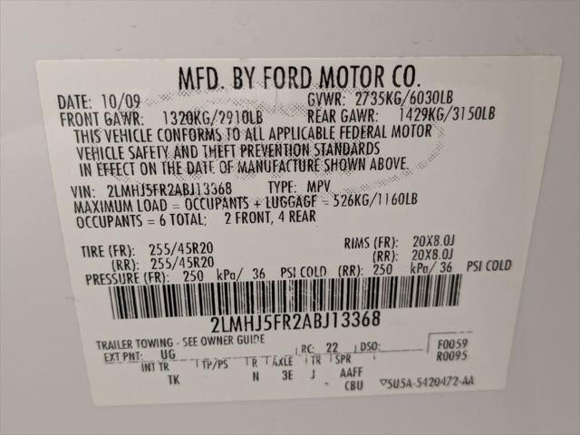 2010 Lincoln MKT Base