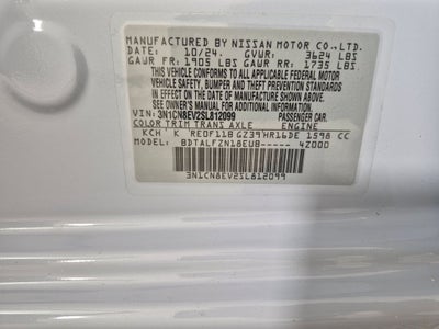 2025 Nissan Versa 1.6 SV