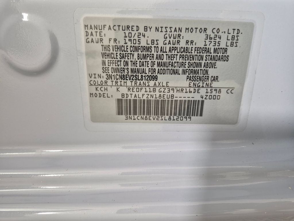 2025 Nissan Versa 1.6 SV