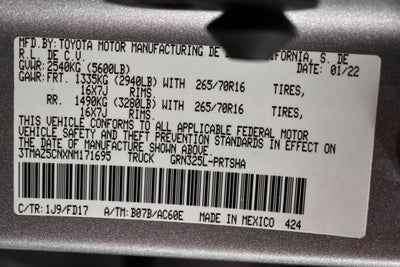 2022 Toyota Tacoma TRD Off-Road V6