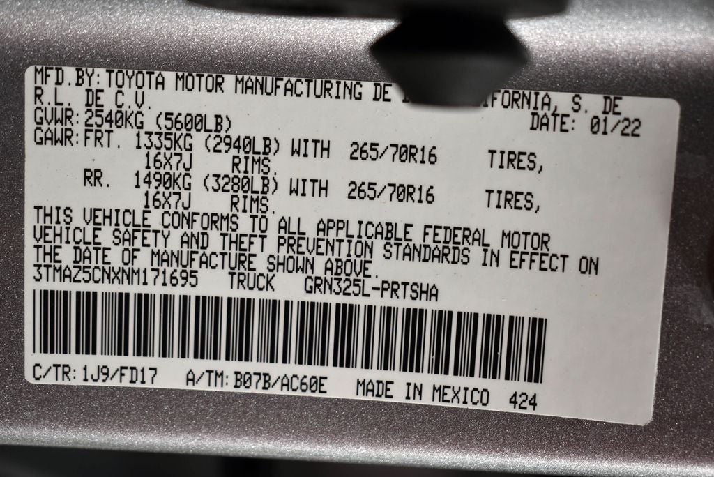 2022 Toyota Tacoma TRD Off-Road V6