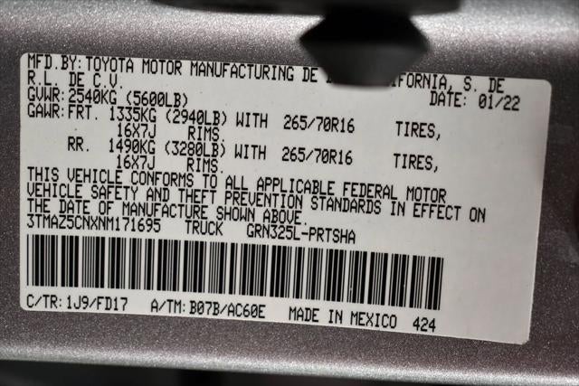 2022 Toyota TACOMA TRD OFFRD TRD Off-Road V6