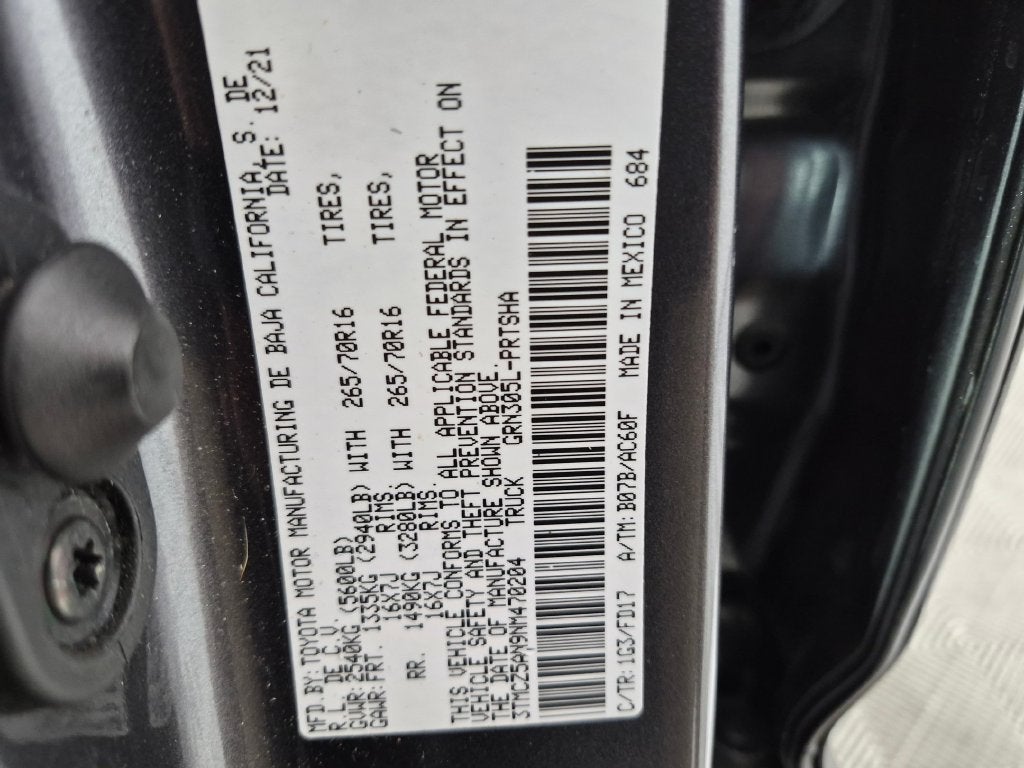 2022 Toyota Tacoma TRD Off-Road V6