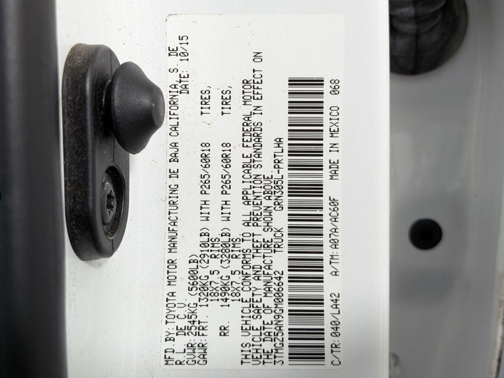 2016 Toyota Tacoma Limited V6