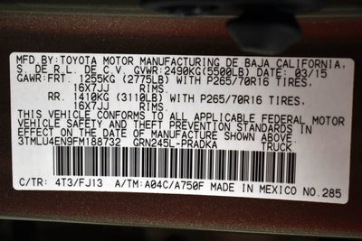 2015 Toyota TACOMA Base V6