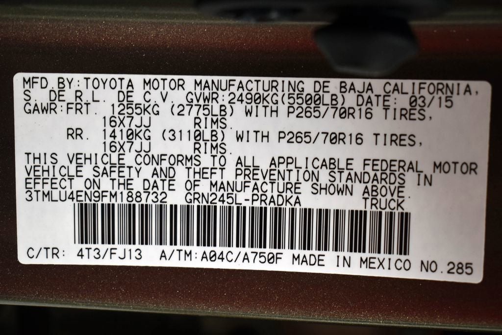 2015 Toyota TACOMA Base V6