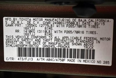 2015 Toyota TACOMA Base V6