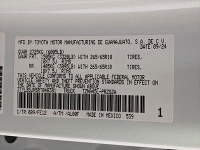 2024 Toyota TACOMA TRD SPORT TRD Sport