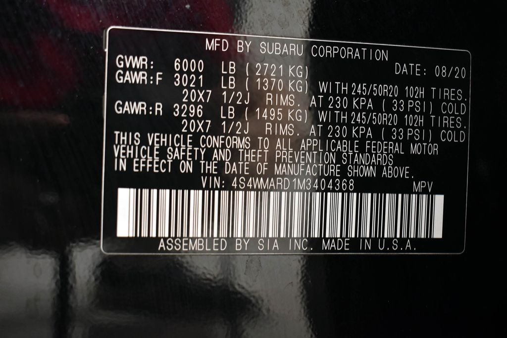 2021 Subaru Ascent Touring