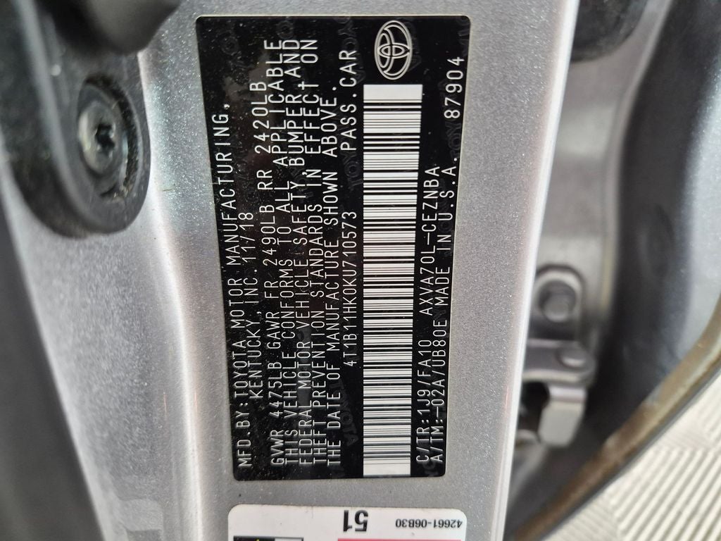2019 Toyota Camry LE