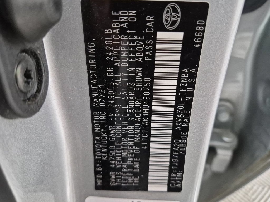 2021 Toyota Camry LE