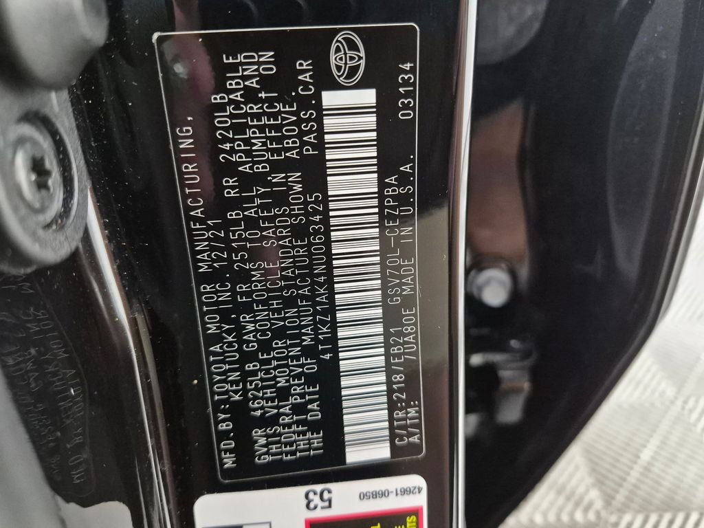 2022 Toyota Camry TRD V6