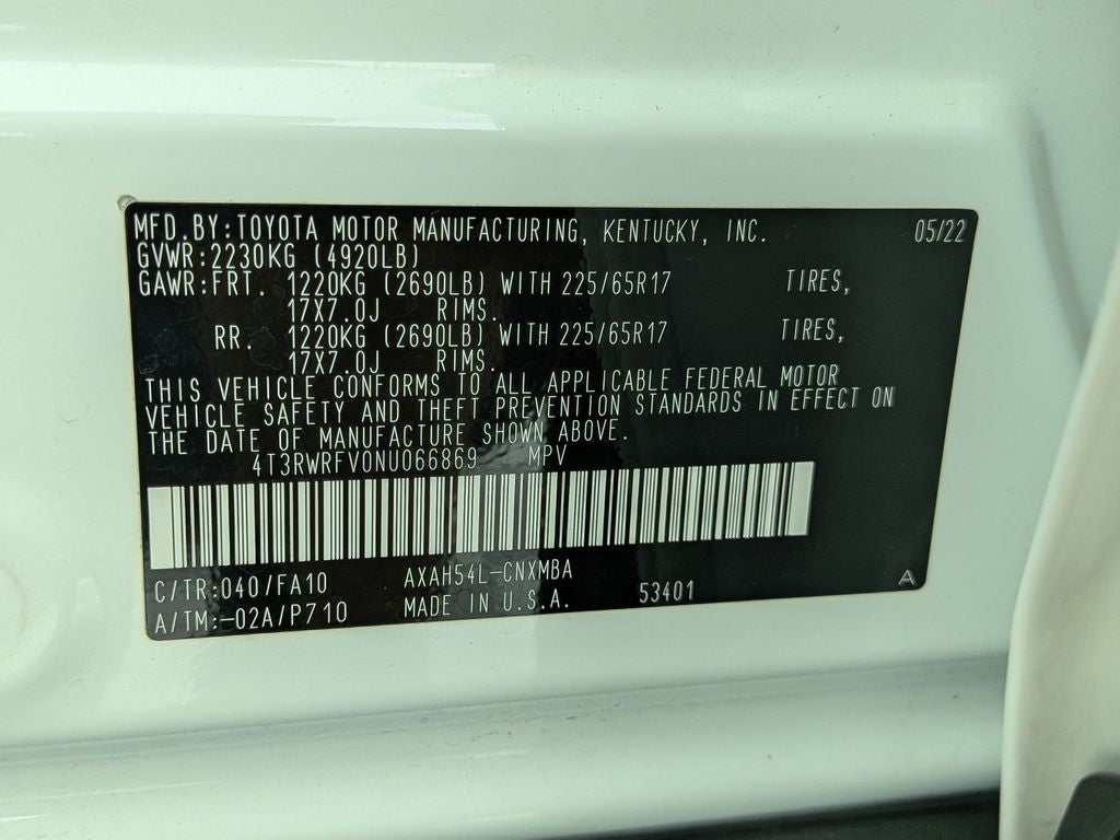 2022 Toyota RAV4 Hybrid XLE