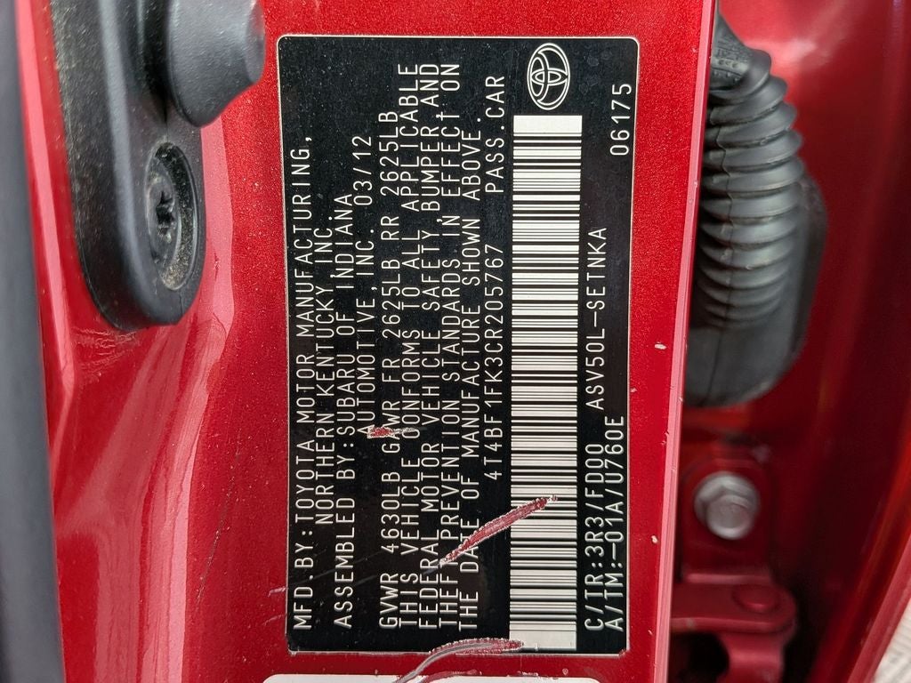 2012 Toyota Camry LE
