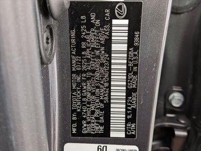 2022 Lexus ES 350 350 F Sport