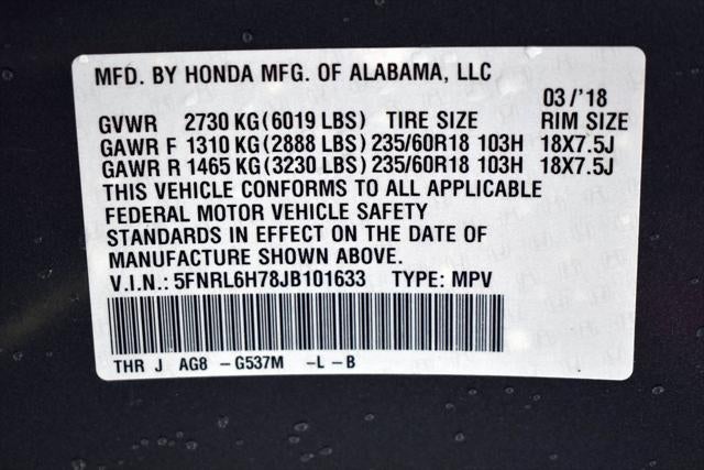2018 Honda Odyssey EX-L