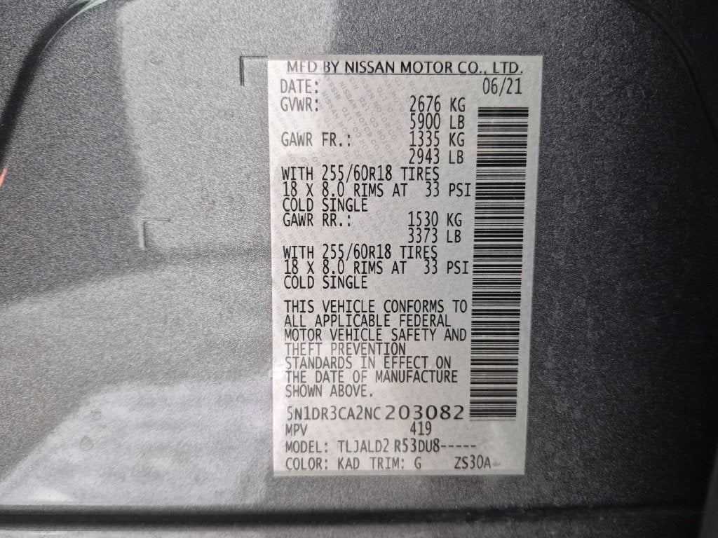 2022 Nissan Pathfinder SL