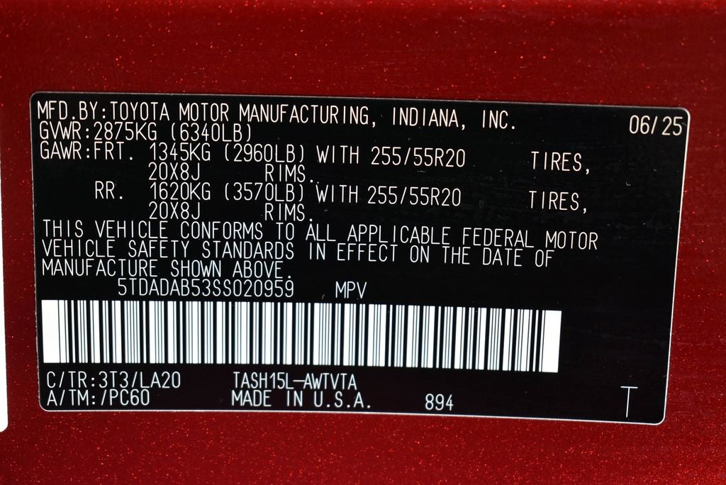 2025 Toyota GRAND HIGHLANDER HEV MAX Limited