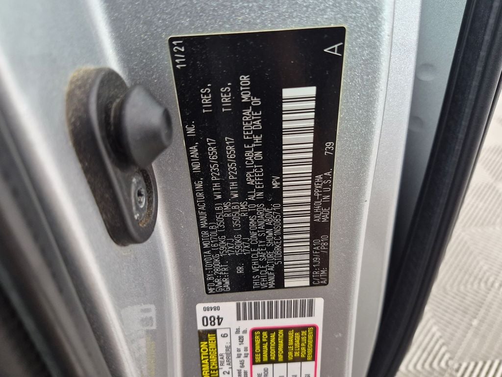 2022 Toyota SIENNA LE LE 8 Passenger