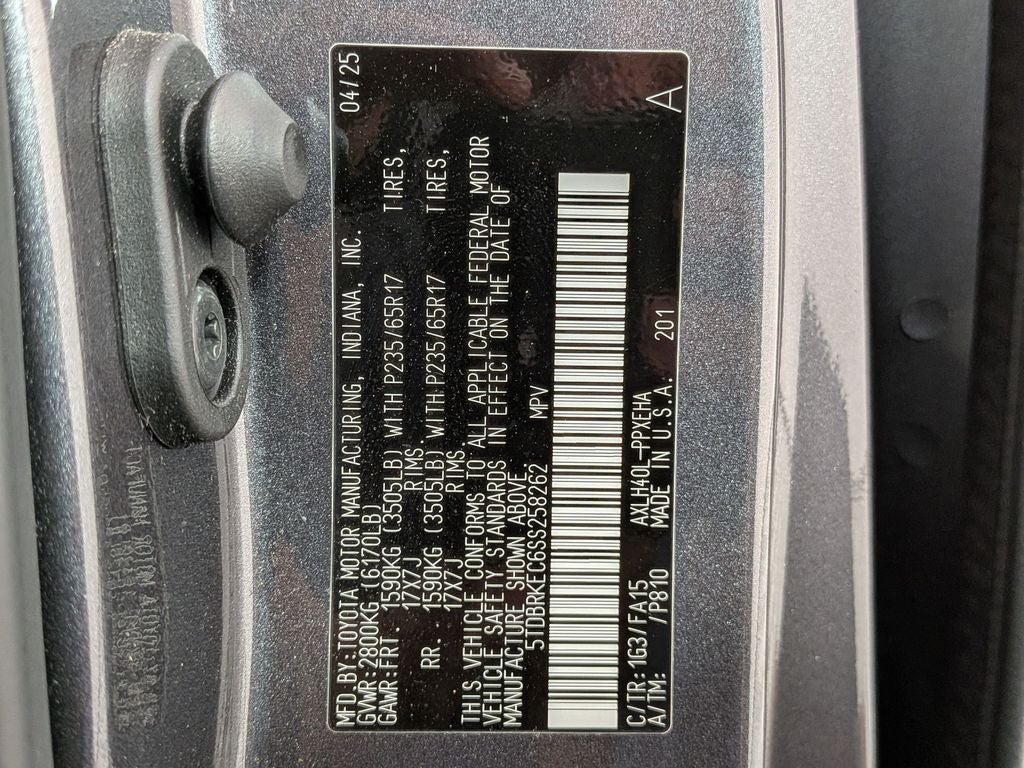 2025 Toyota SIENNA LE LE 8 Passenger