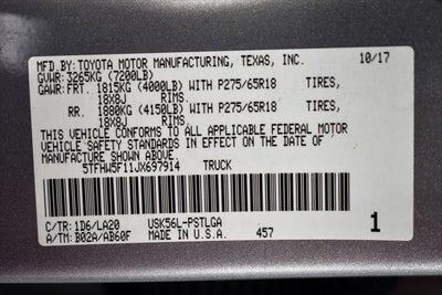 2018 Toyota Tundra Limited
