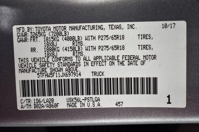 2018 Toyota Tundra Limited