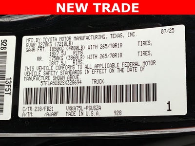 2025 Toyota TUNDRA 4X4 SR5