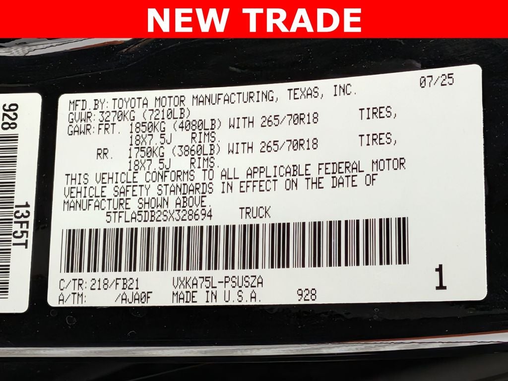 2025 Toyota TUNDRA 4X4 SR5