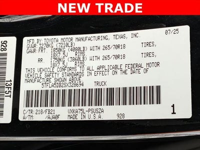 2025 Toyota TUNDRA 4X4 SR5