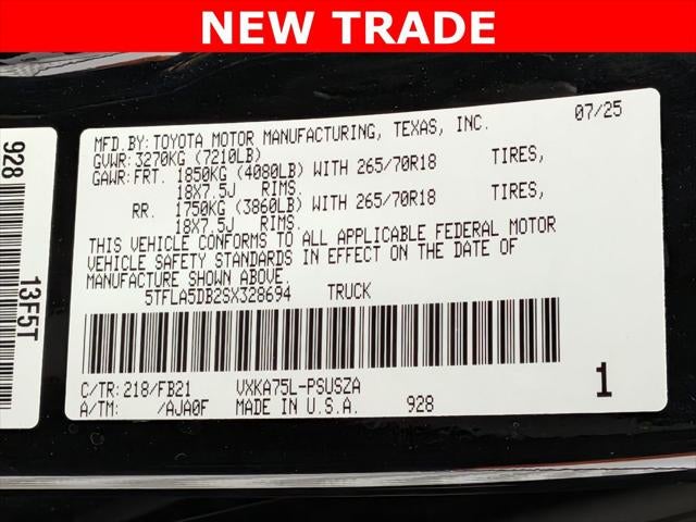 2025 Toyota TUNDRA 4X4 SR5