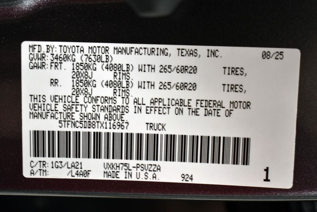 2026 Toyota Tundra Hybrid Platinum