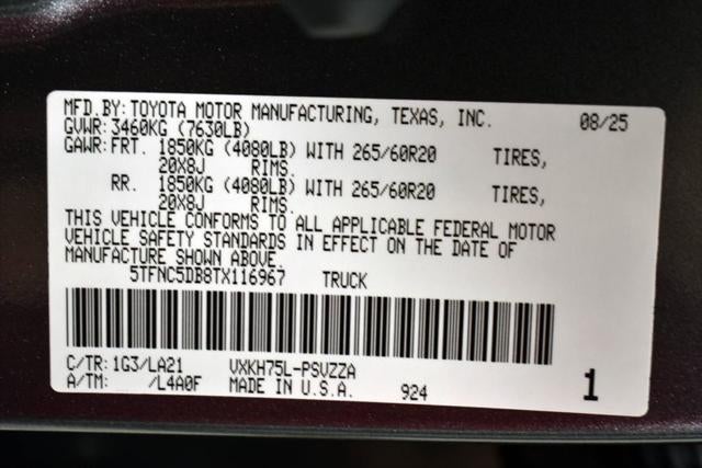 2026 Toyota TUNDRA HV 4X4 Platinum