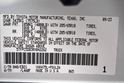 2024 Toyota TUNDRA HV 4X4 TRD Pro