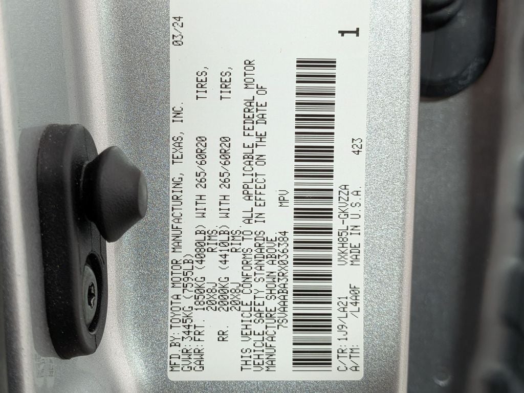 2024 Toyota SEQUOIA 4WD Platinum