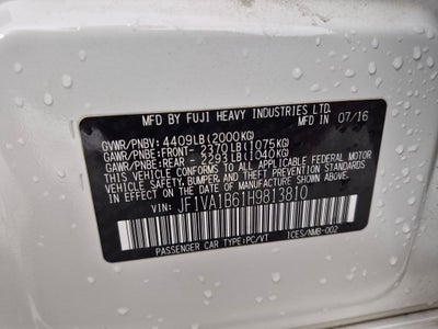 2017 Subaru WRX Base