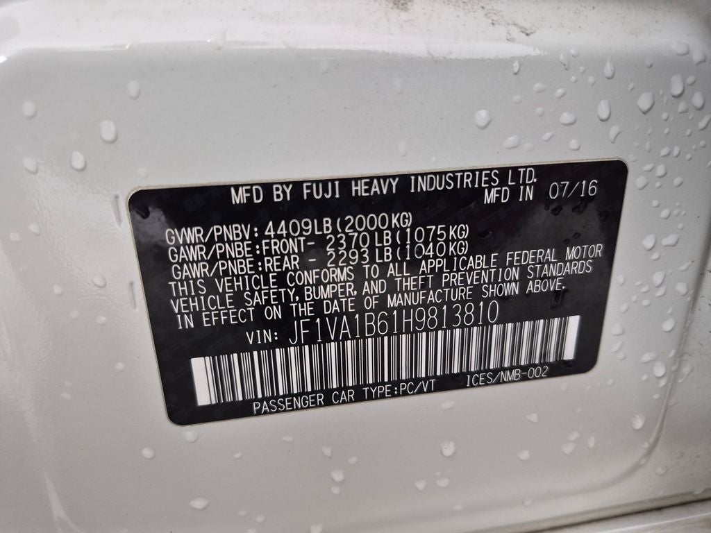 2017 Subaru WRX Base