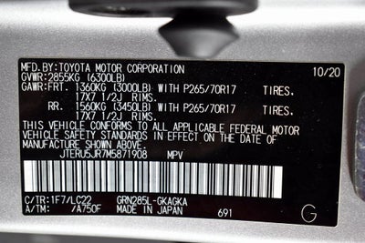 2021 Toyota 4RUNNER TRD Off-Road Premium