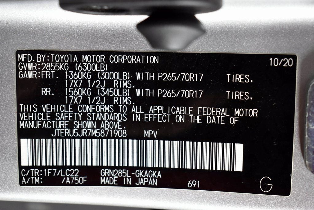 2021 Toyota 4RUNNER TRD Off-Road Premium