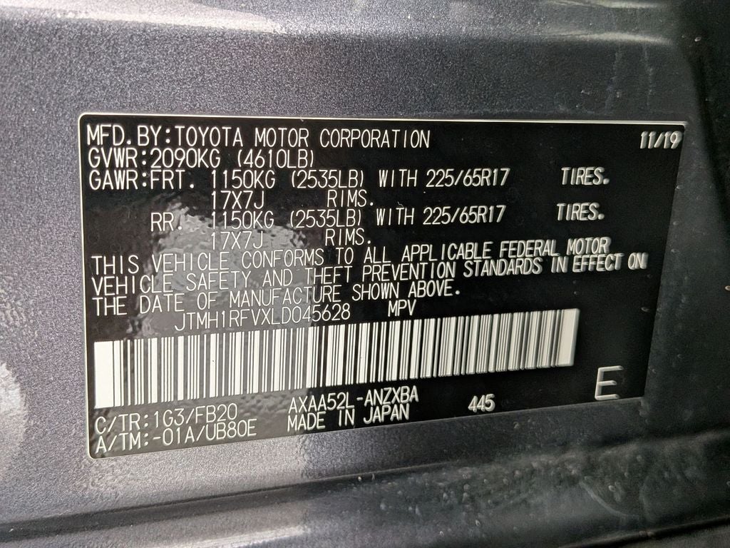 2020 Toyota RAV4 LE