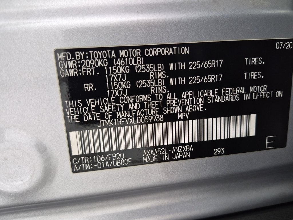 2020 Toyota RAV4 LE