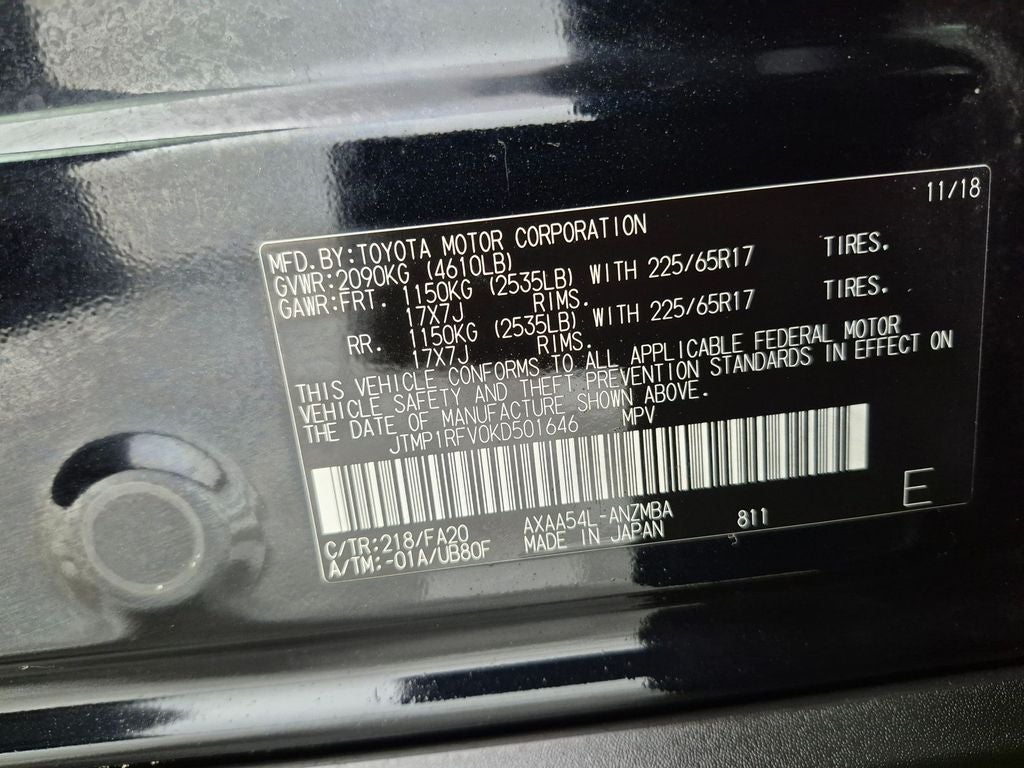 2019 Toyota RAV4 XLE