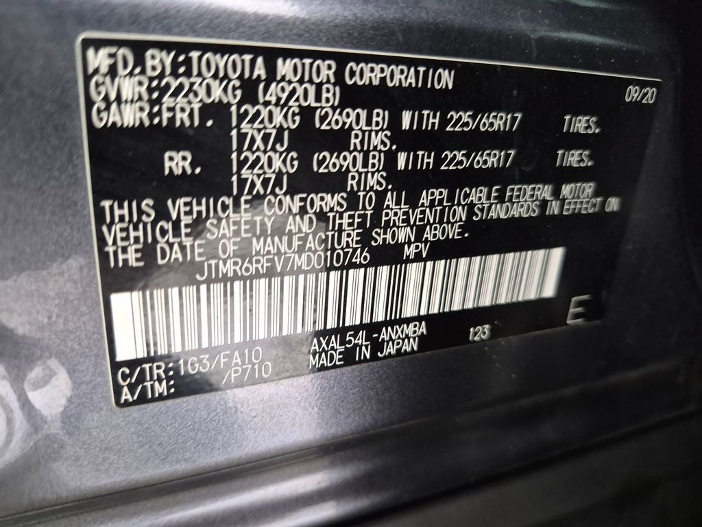 2021 Toyota RAV4 Hybrid XLE