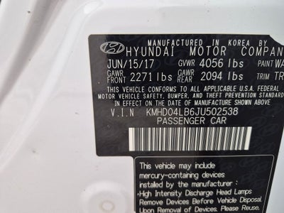 2018 Hyundai Elantra Sport